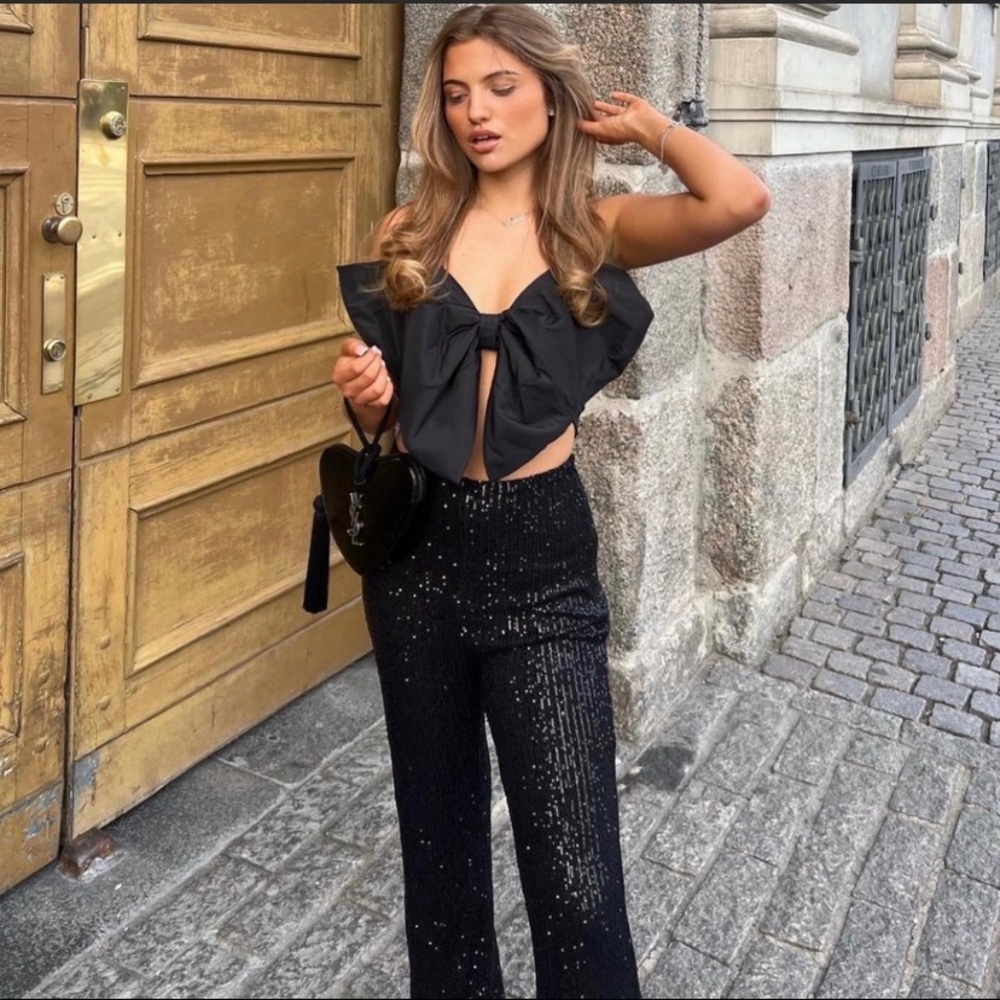 Zara Bandeau Bow Top Limited Edition